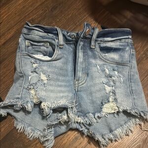 Distressed Denim Women's Shorts